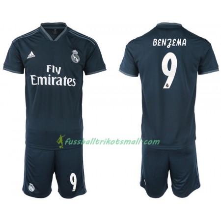 Fußballtrikots Real Madrid BENZEMA 9 Kinder 2018-2019 Kurzarm Auswärts-trikot kaufen